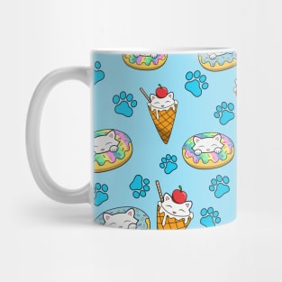 Donuts, ice creams and cats Mug